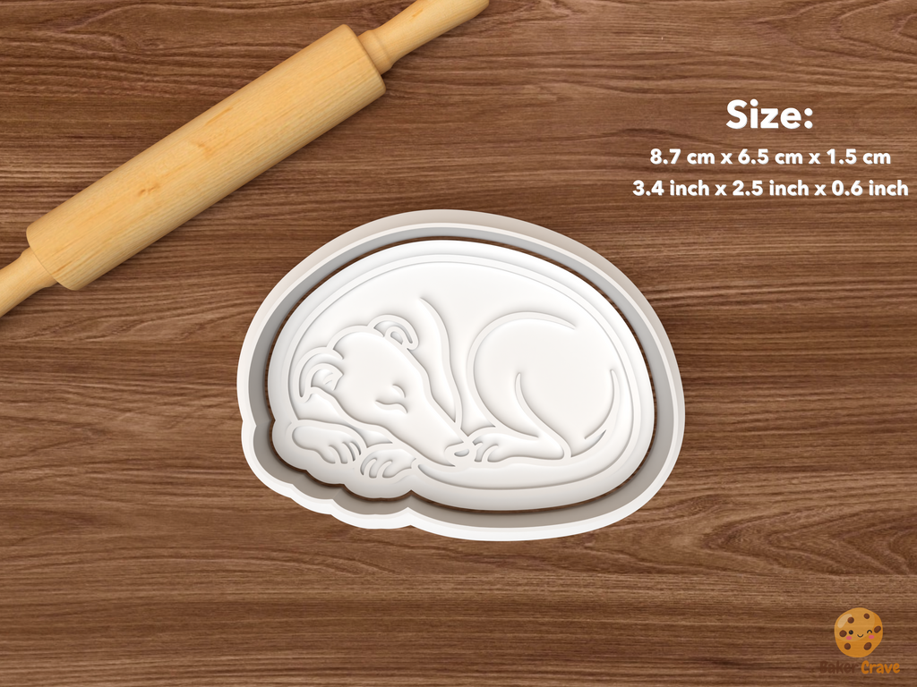 Greyhound Cookie Cutter Set STL File