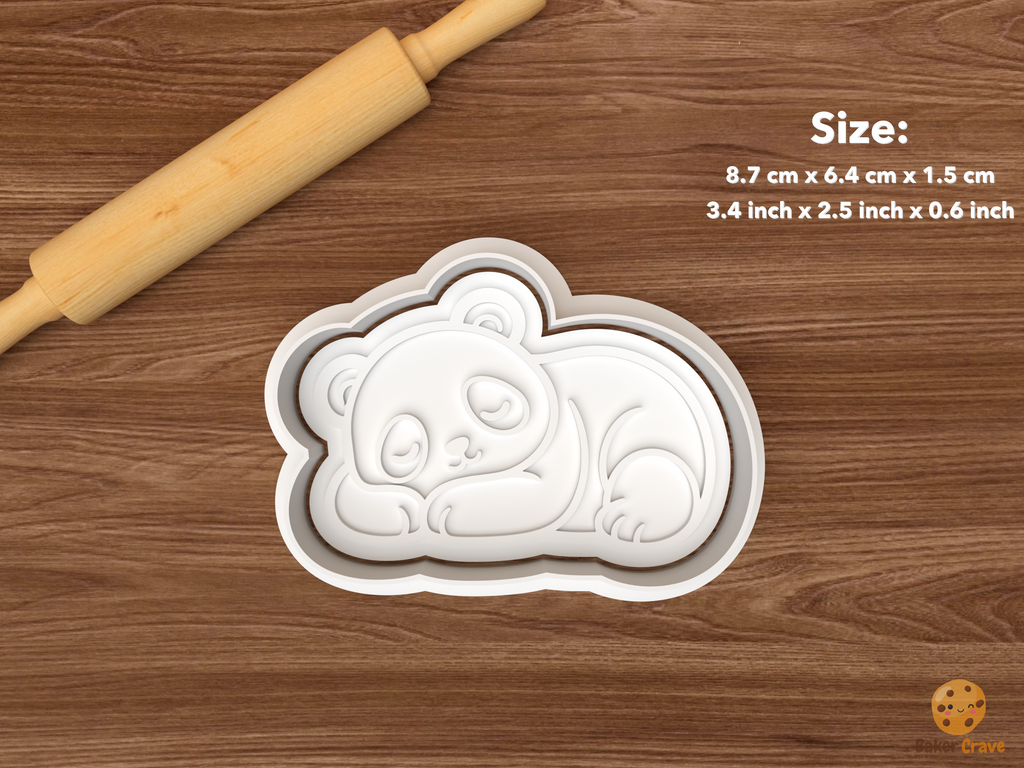 Kawaii Giant Panda Cookie Cutter Set STL File