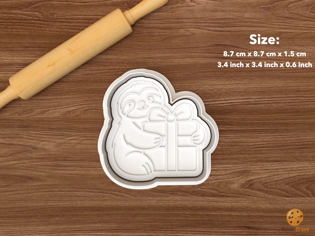 Christmas Sloths Cookie Cutter Set STL File