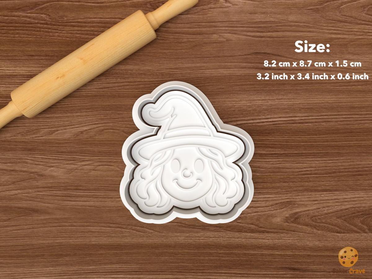 Classic Witch Faces Cookie Cutter Set STL File