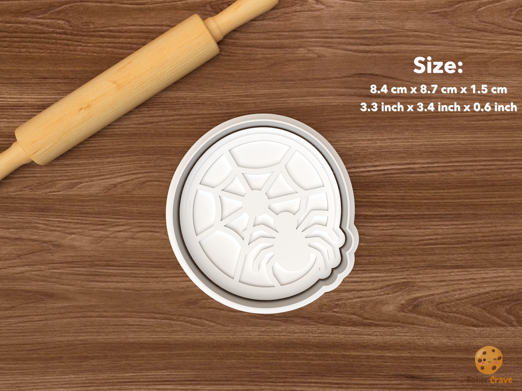 Spider Web Cookie Cutter Set STL File