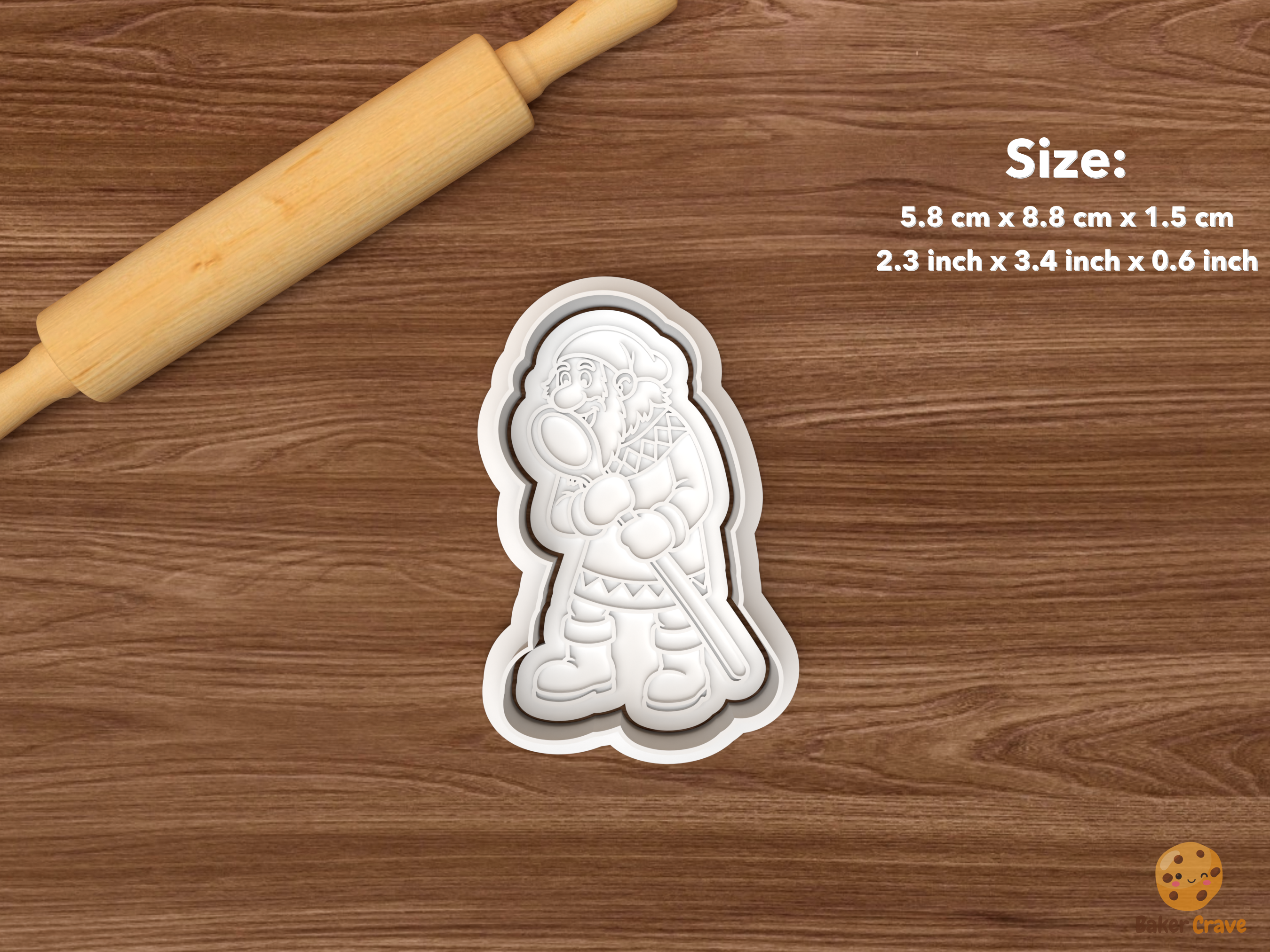 Icelandic Yule Lads Cookie Cutter Set STL File - single spoon licker yule lad