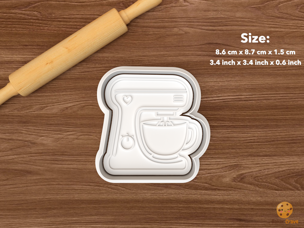 Baking Essentials Cookie Cutter Set STL File - single stand mixer