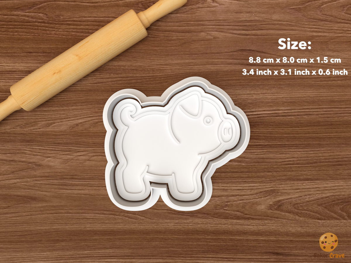 Cute Farm Pig Cookie Cutter Set