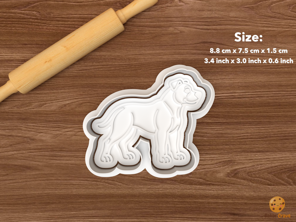 Pitbull Cookie Cutter Set STL File