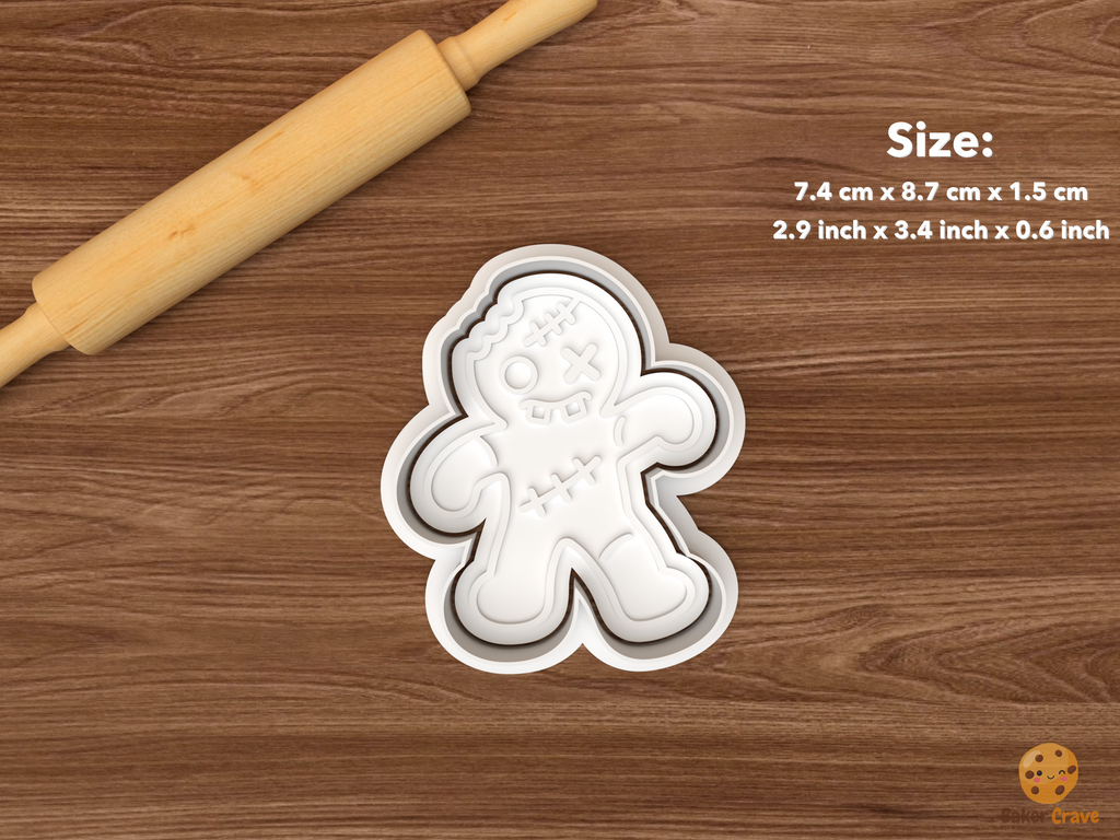 Spooky Gingerbread Cookie Cutter Set STL File