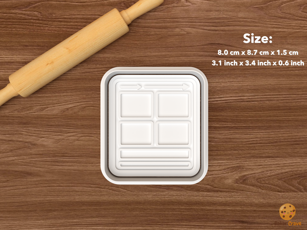 Animation Studio Cookie Cutter Set STL File - single storyboard panel