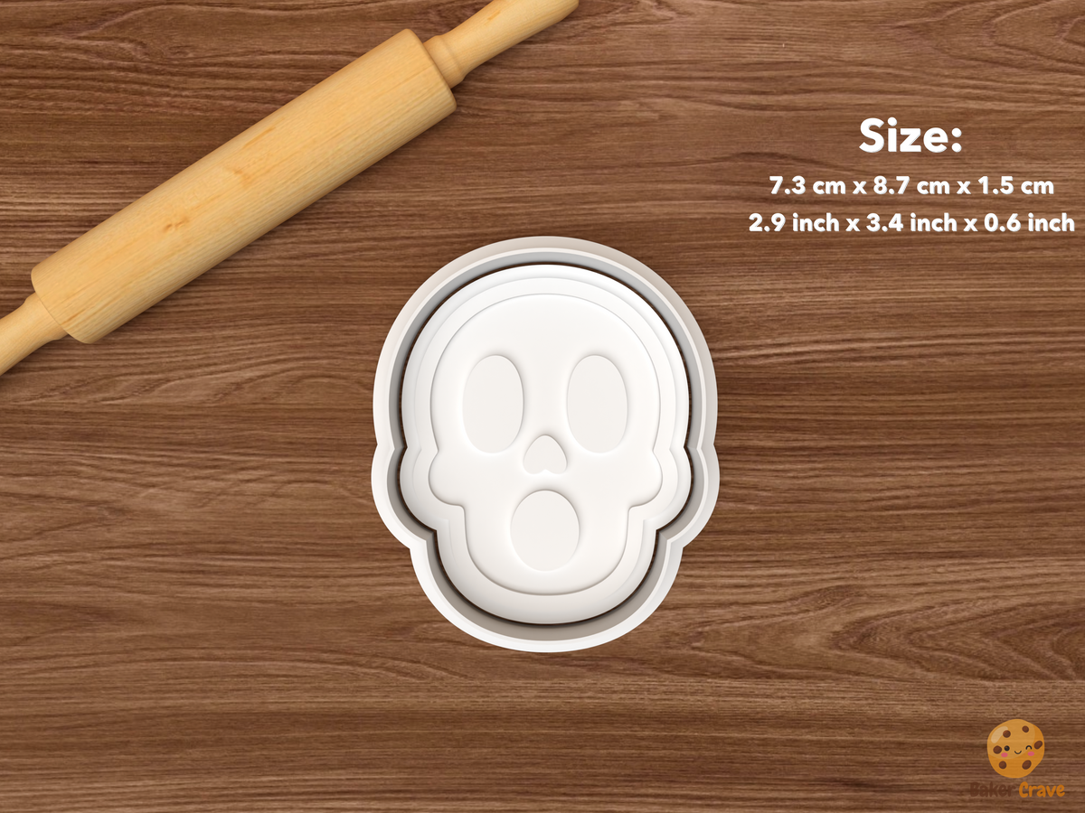 Cute Skull Faces Cookie Cutter Set STL File