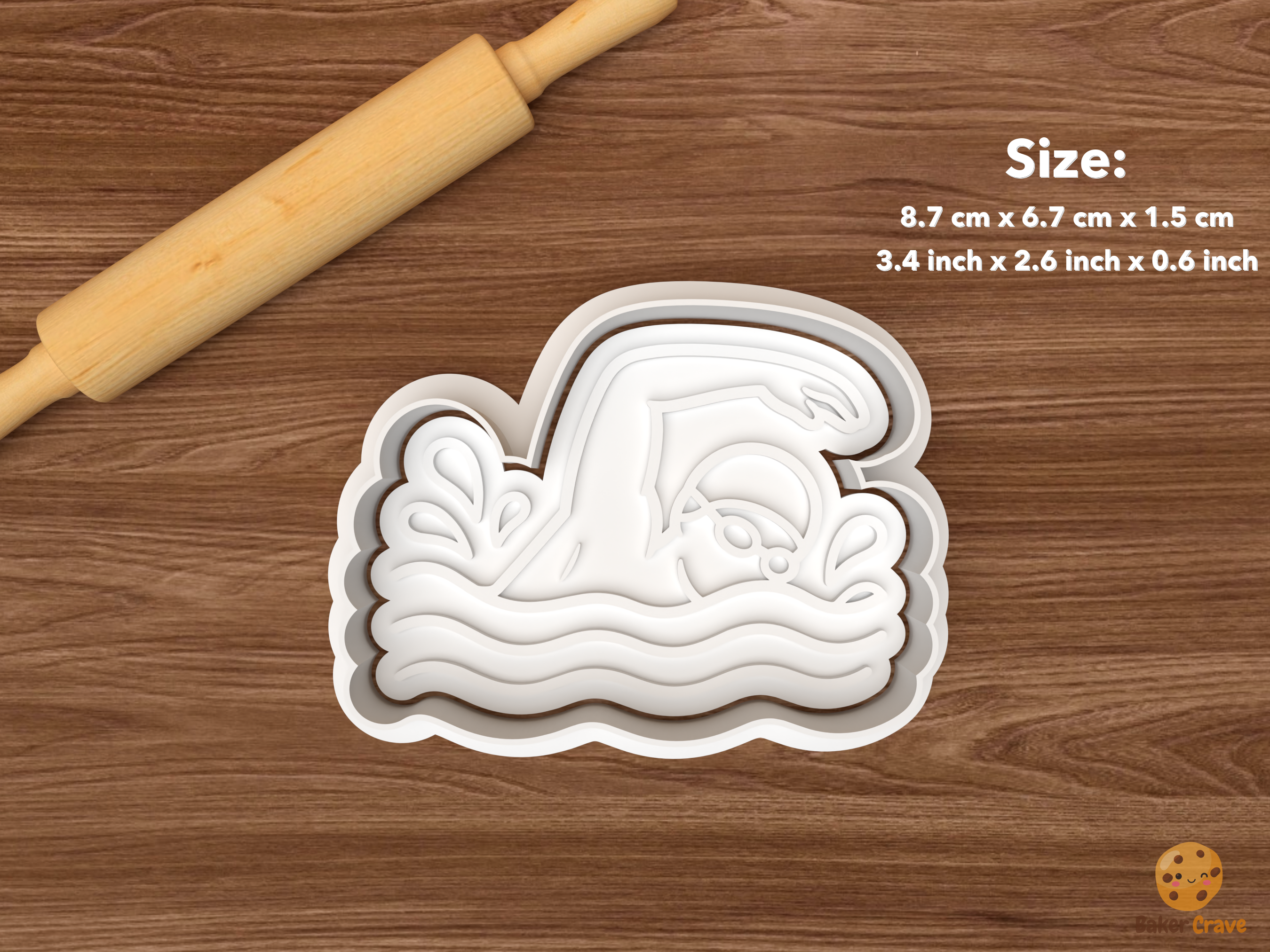 Swimming Cookie Cutter Set STL File - single swimmer