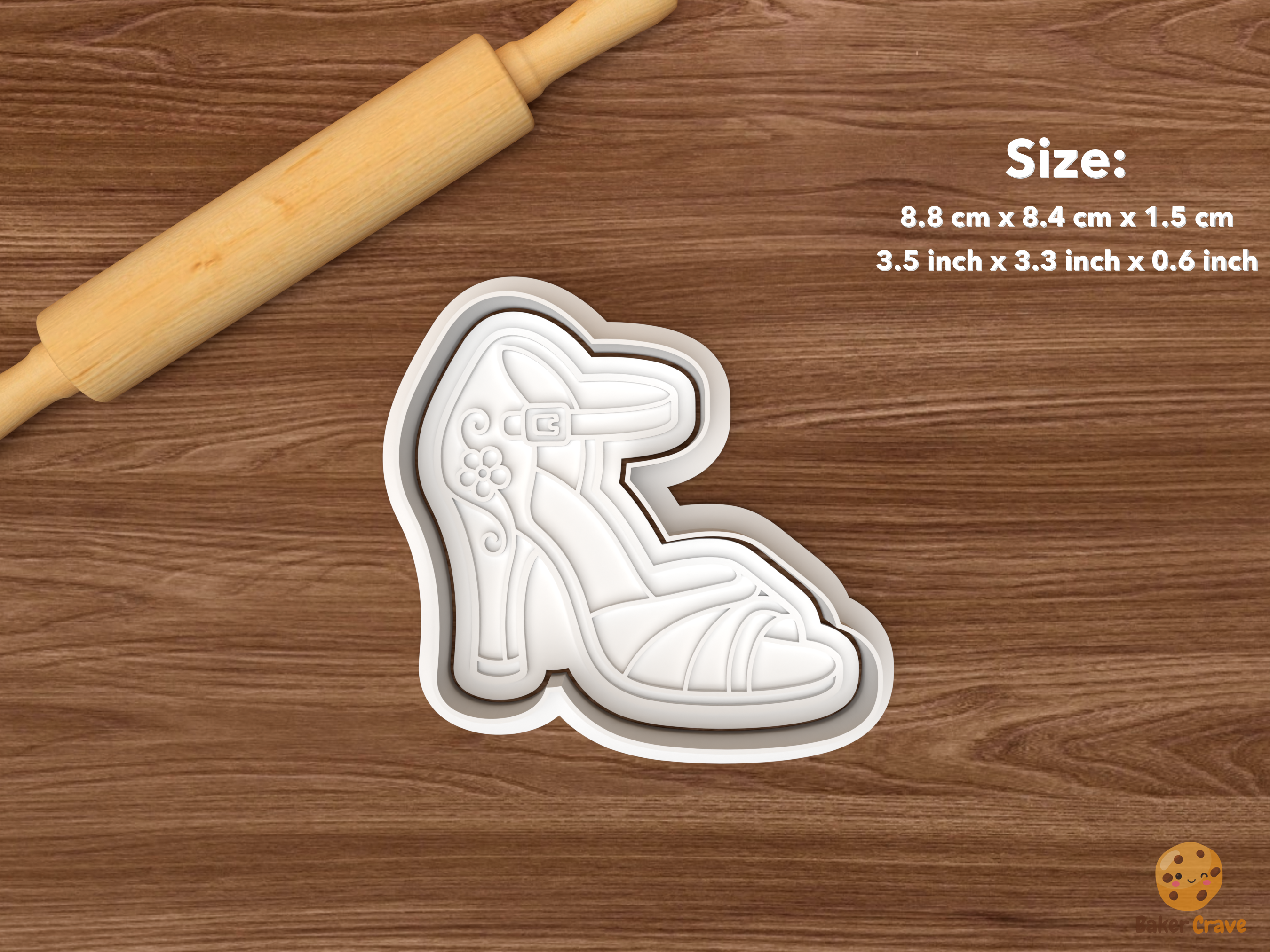 Tango Dance Cookie Cutter Set STL File - single tango high heel
