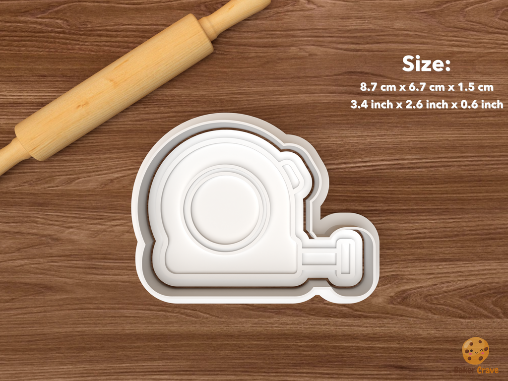 Best Dad Tools Cookie Cutter Set STL File - single tape measure