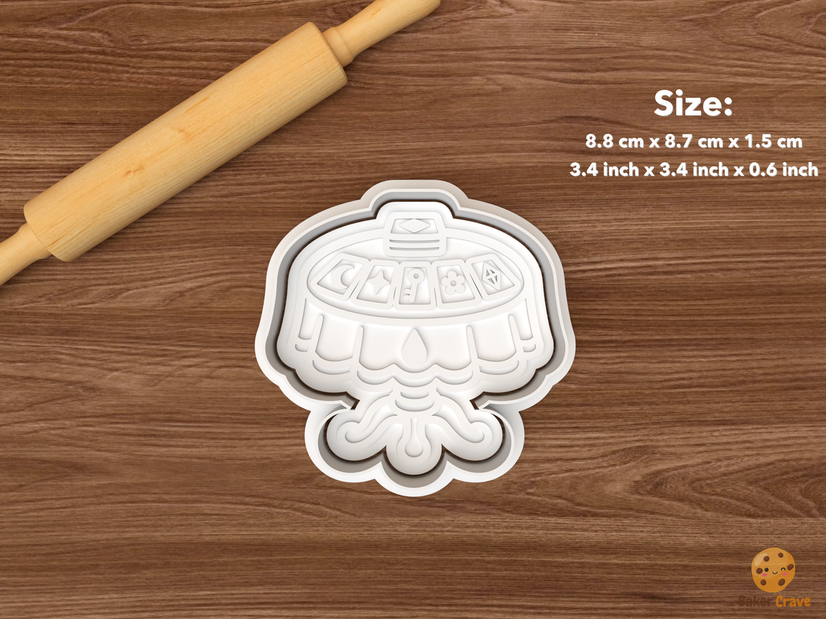 Fortune Teller Tent Cookie Cutter Set STL File