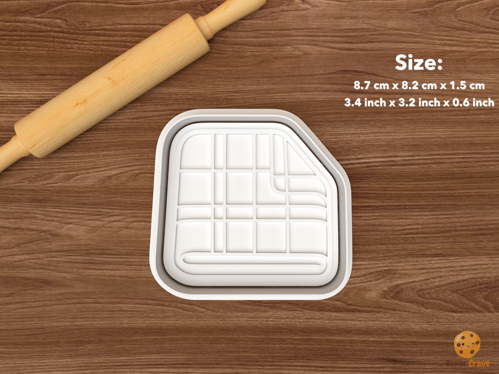 Scottish Highlands Cookie Cutter Set STL File - single tartan blanket