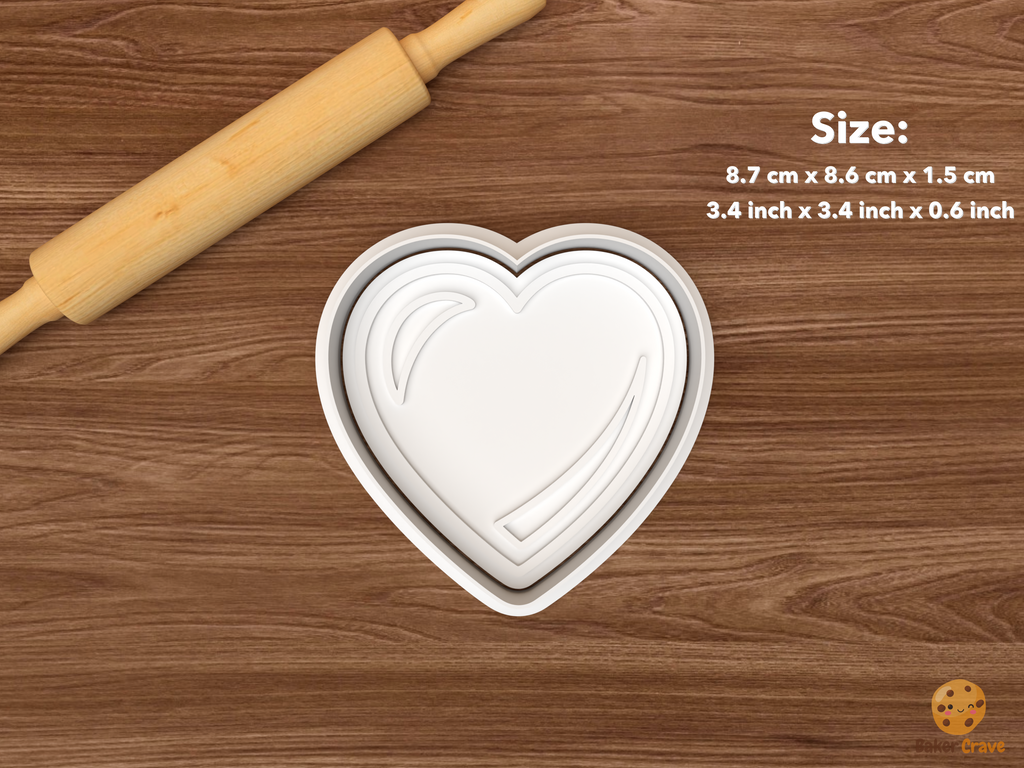 Tattoo Artist Cookie Cutter Set STL File - single tattoo heart