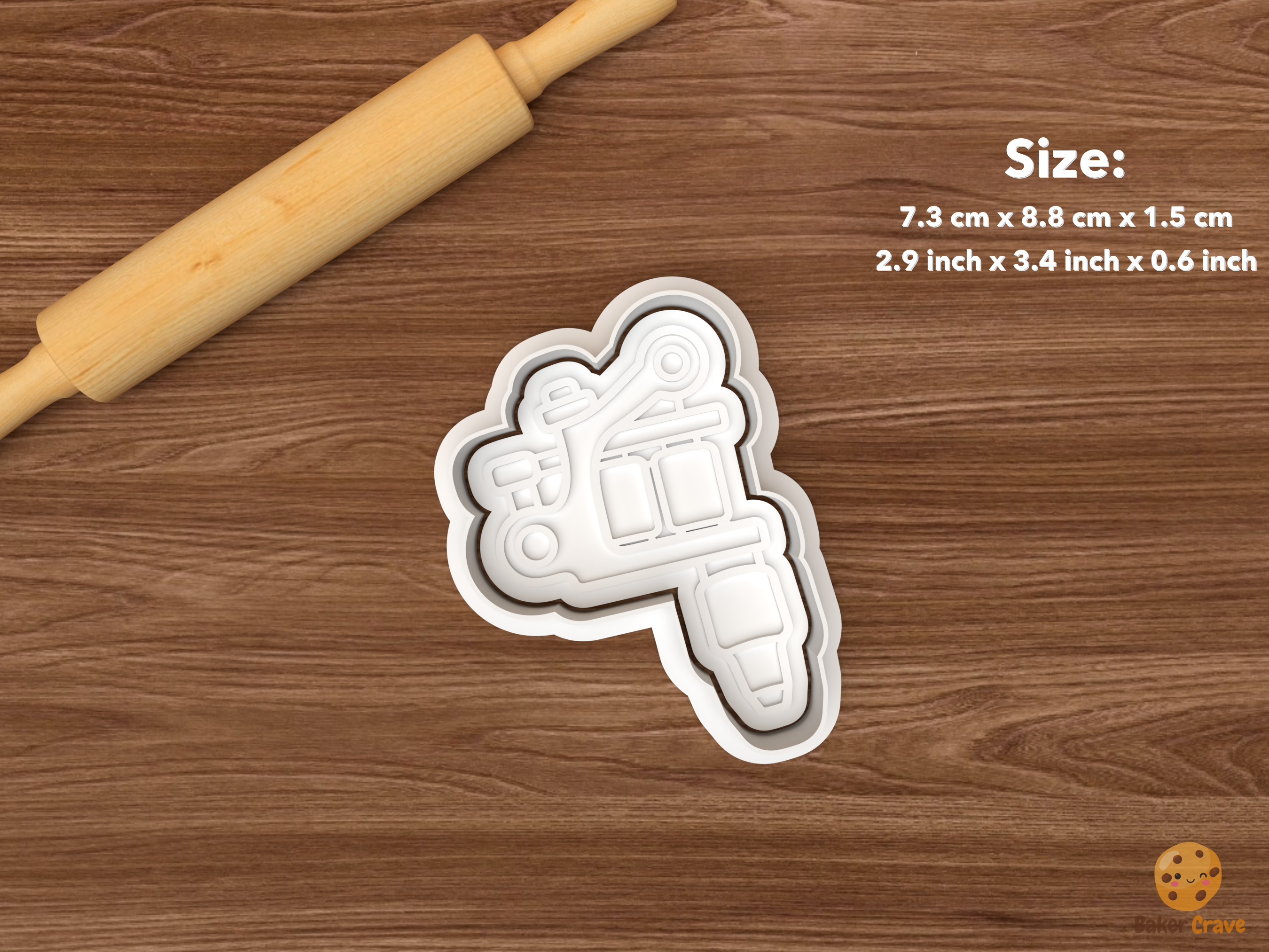 Tattoo Artist Cookie Cutter Set STL File - single tattoo machine