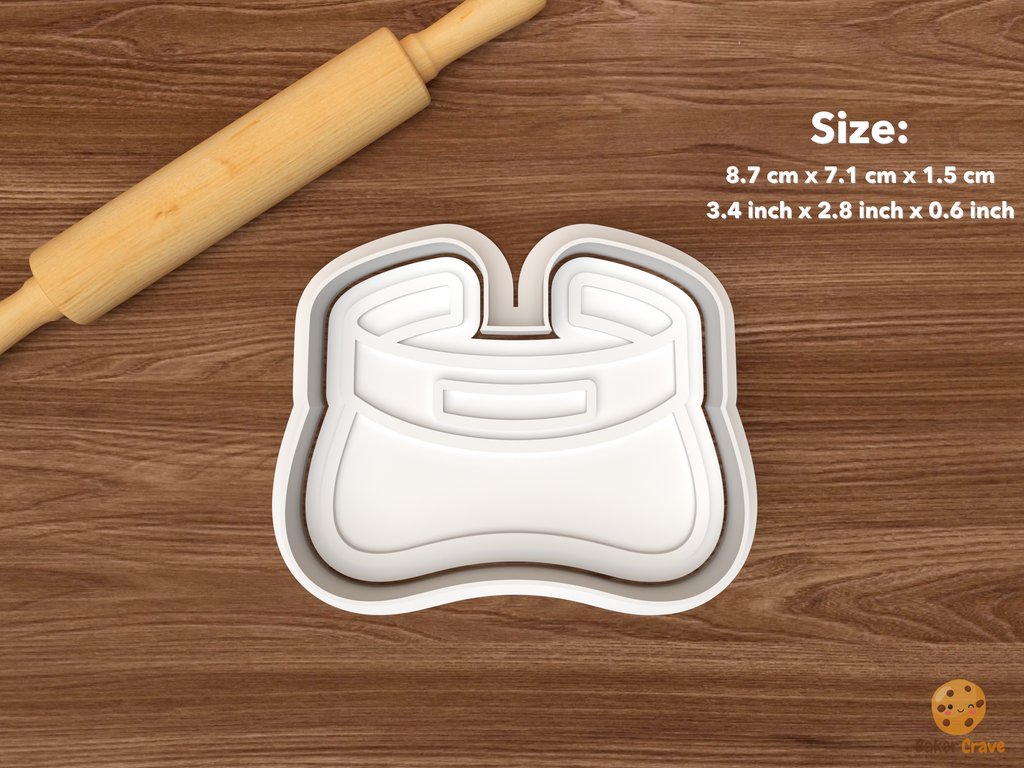 Tennis Club Cookie Cutter Set STL File - single tennis visor