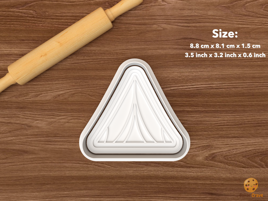 Camping Essentials Cookie Cutter Set STL File - single tent