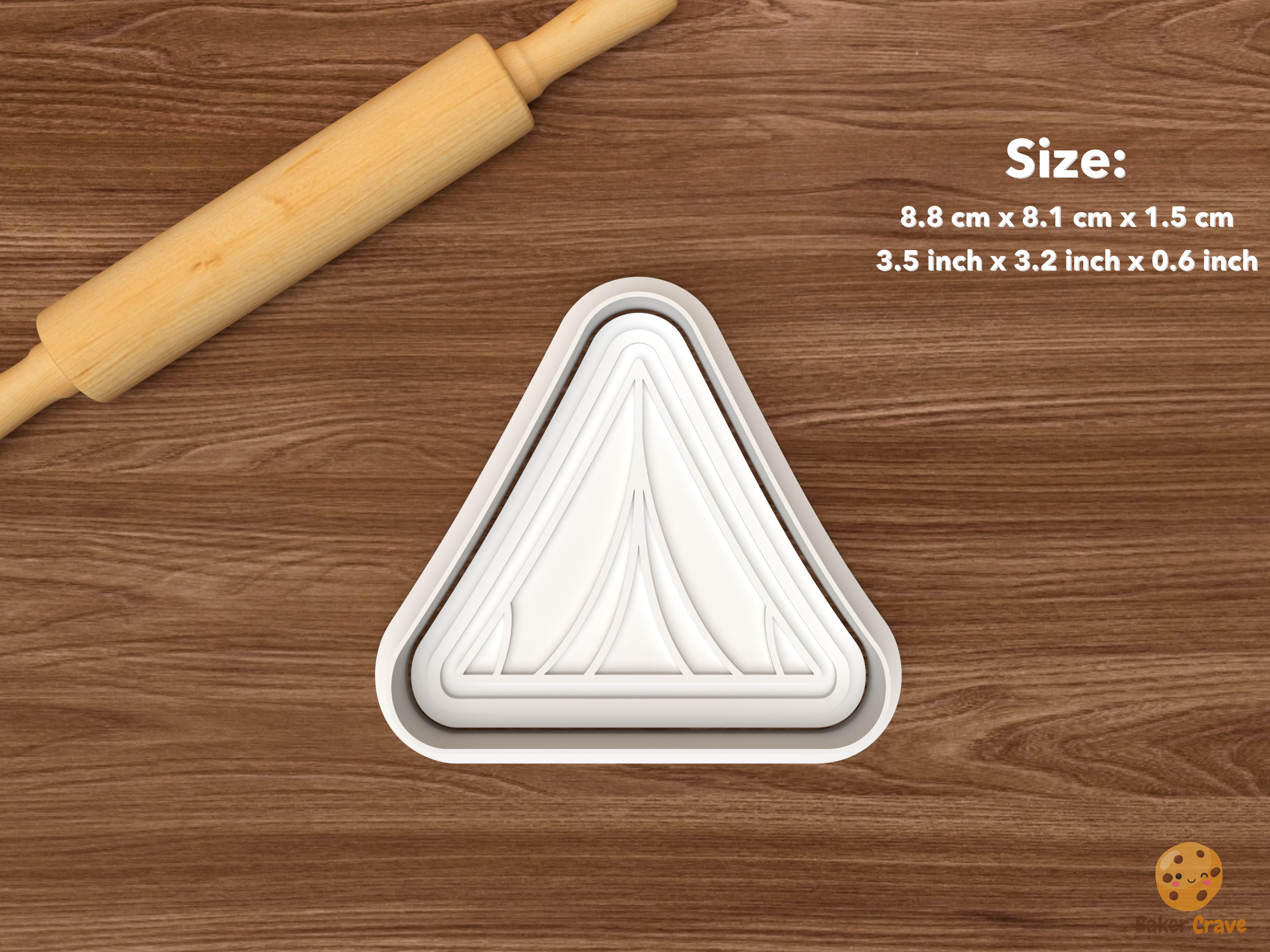 Camping Essentials Cookie Cutter Set STL File - single tent