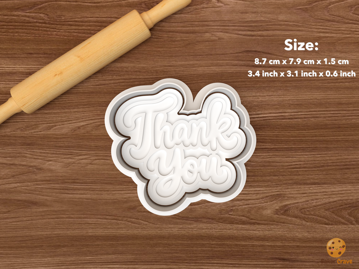 Thank You Words Cookie Cutter Set