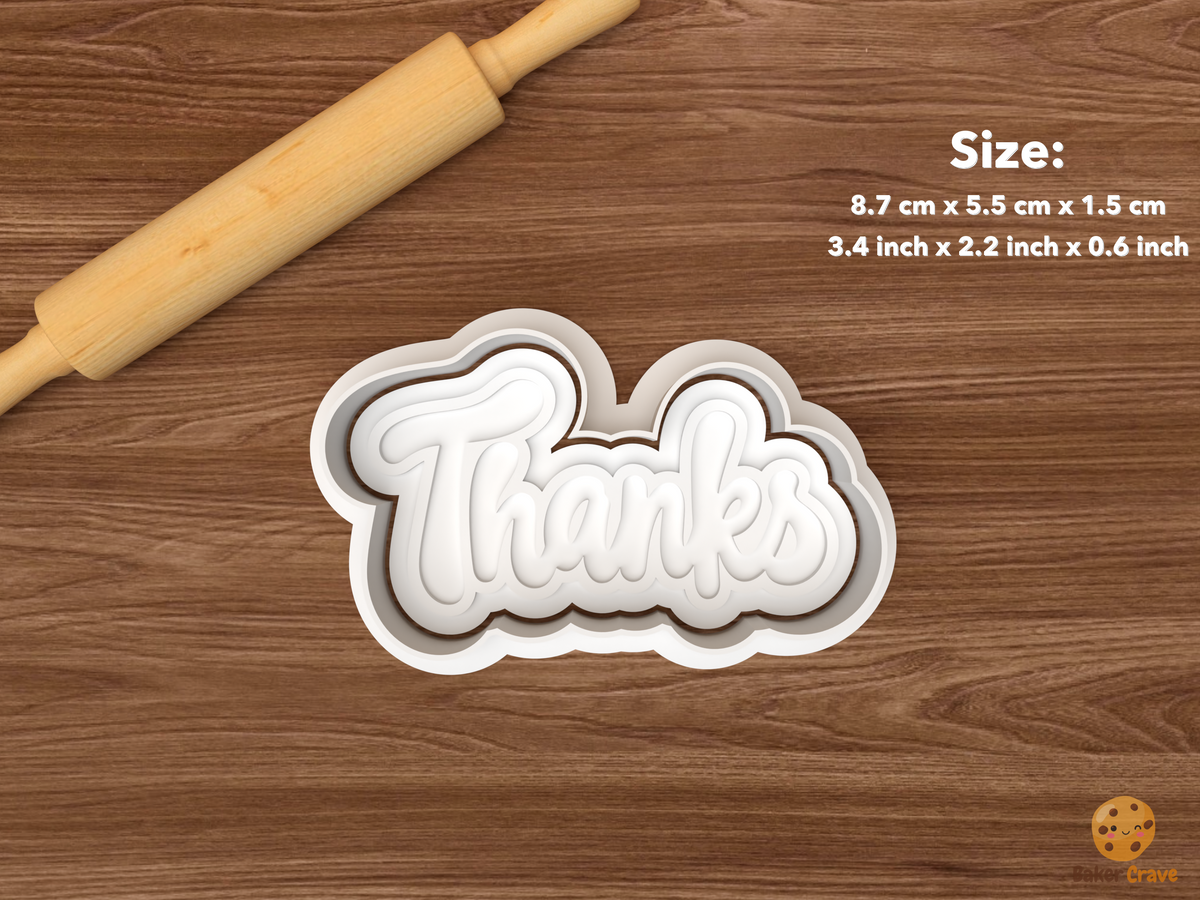 Thank You Words Cookie Cutter Set