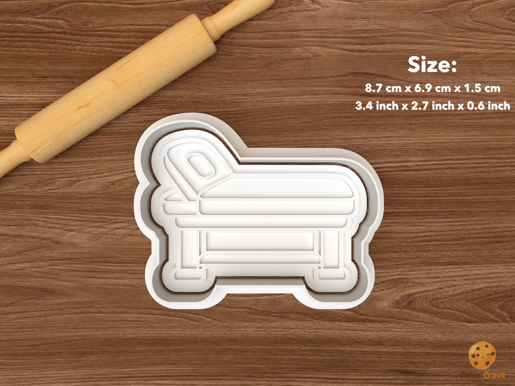 Physical Therapy Cookie Cutter Set STL File - single therapy table