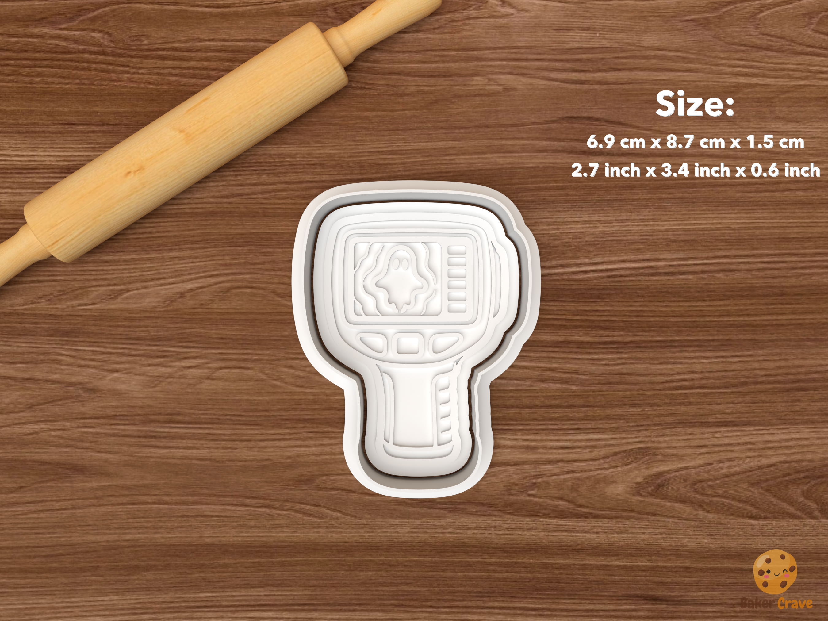 Halloween Ghost Hunting Cookie Cutter Set STL File - single thermal imaging camera