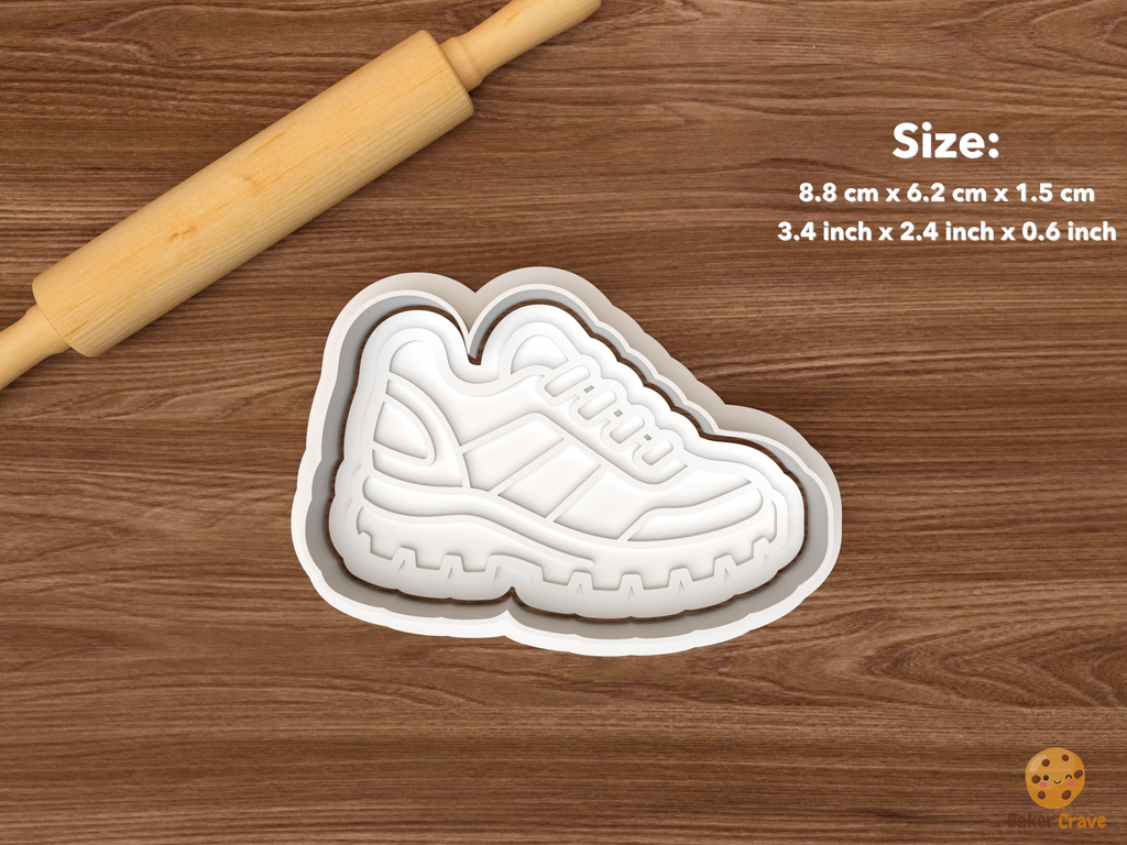 Cross Country Team Cookie Cutter Set STL File - single trail running shoe