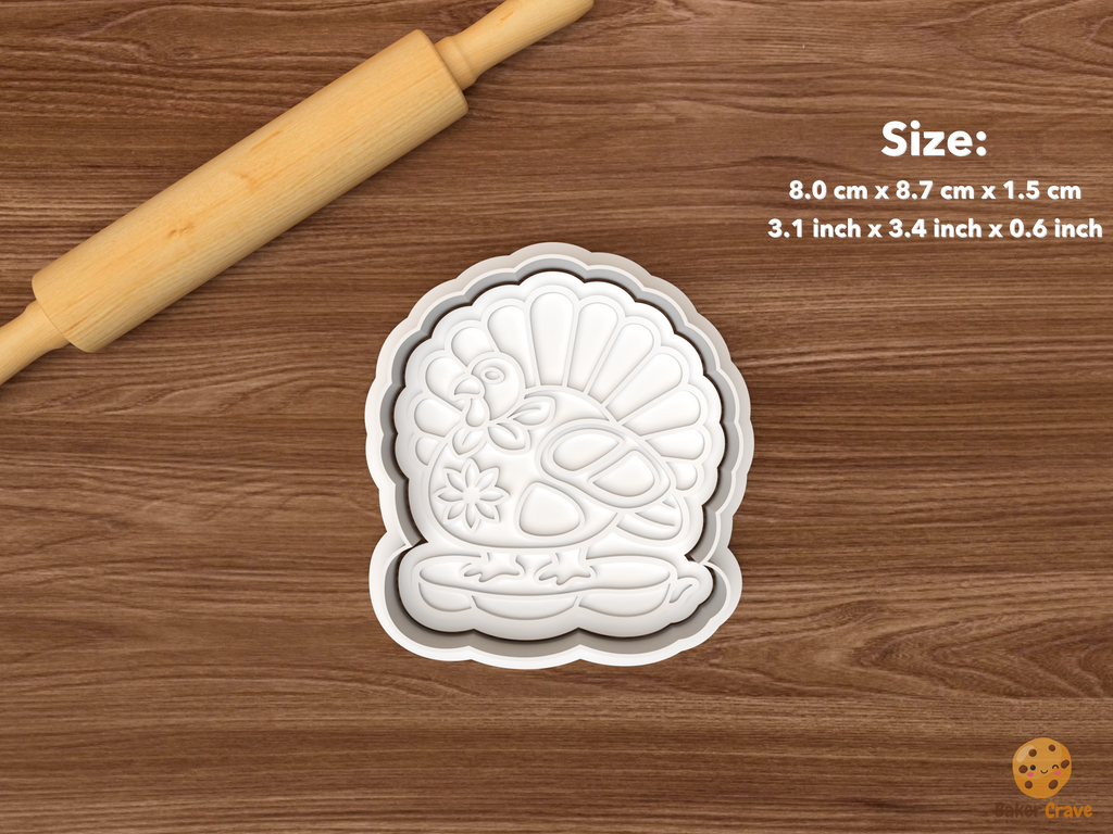 Oaxaca Night of the Radishes Cookie Cutter Set STL File - single turkey