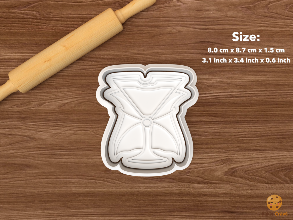 Halloween Witchy Cocktail Cookie Cutter Set STL File - single vampire cape cocktail glass