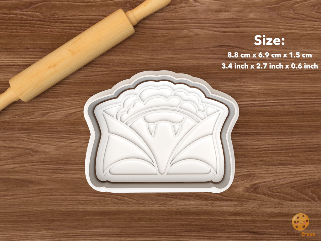 Halloween Taco Cookie Cutter Set STL File - single vampire taco