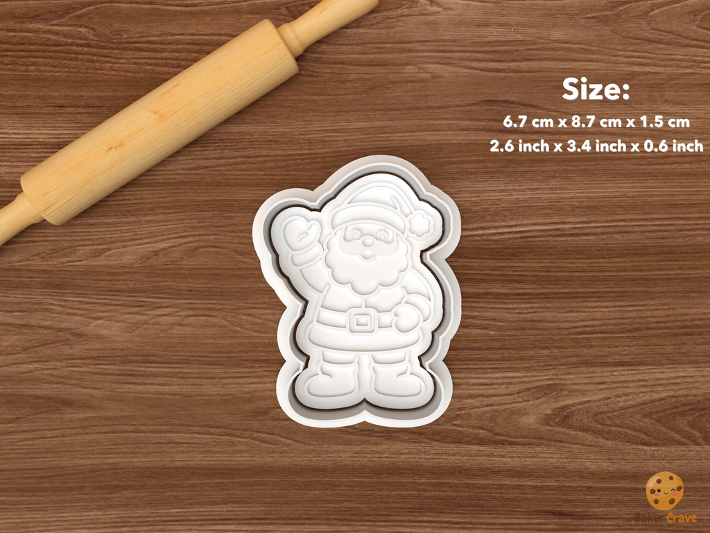 Jolly Santa Cookie Cutter Set STL File