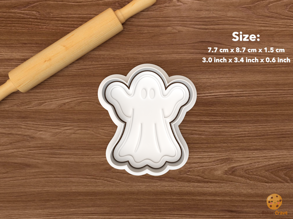 Classic Sheet Ghost Cookie Cutter Set STL File