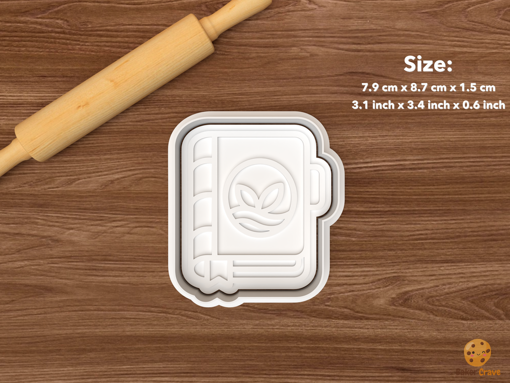 Calm Mind Awareness Cookie Cutter Set STL File - single wellness journal