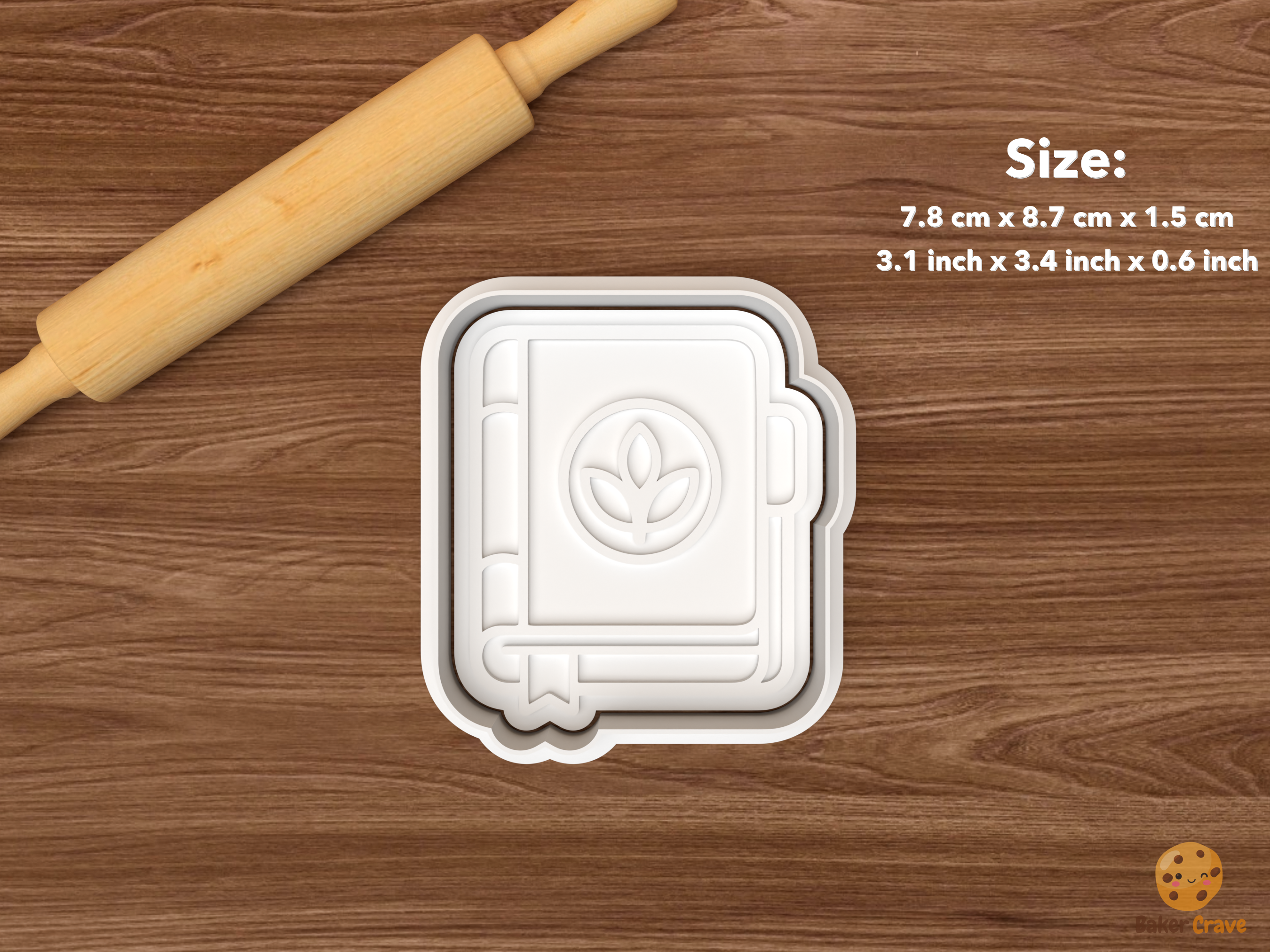 Mindful Wellness Cookie Cutter Set STL File - single wellness journal