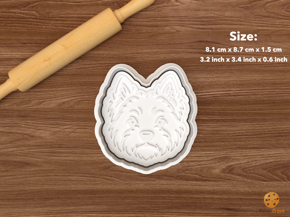 West Highland Terrier Dog Cookie Cutter Set