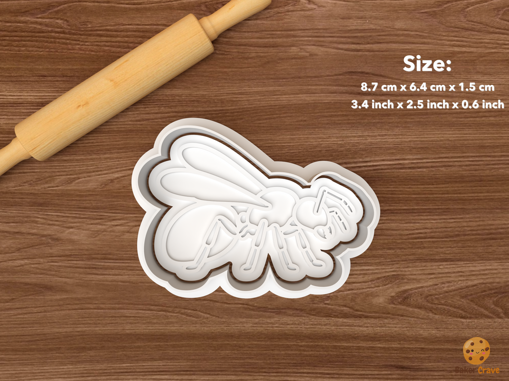 Ant Cookie Cutter Set STL File - single winged ant