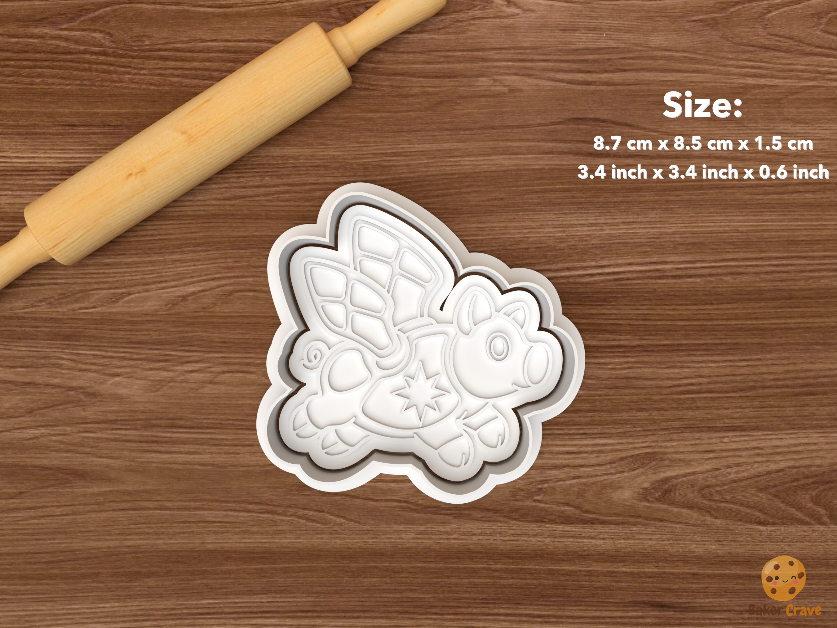 Czech Golden Pig Christmas Cookie Cutter Set STL File - single winged golden pig