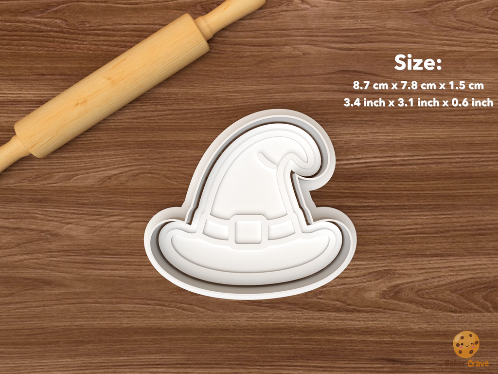 Witch Hat Black Cat Cookie Cutter Set STL File