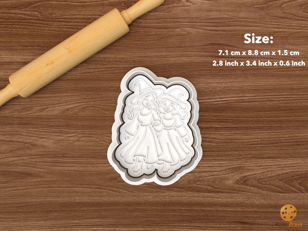 Witch Sisters Collection Cookie Cutter Set STL File