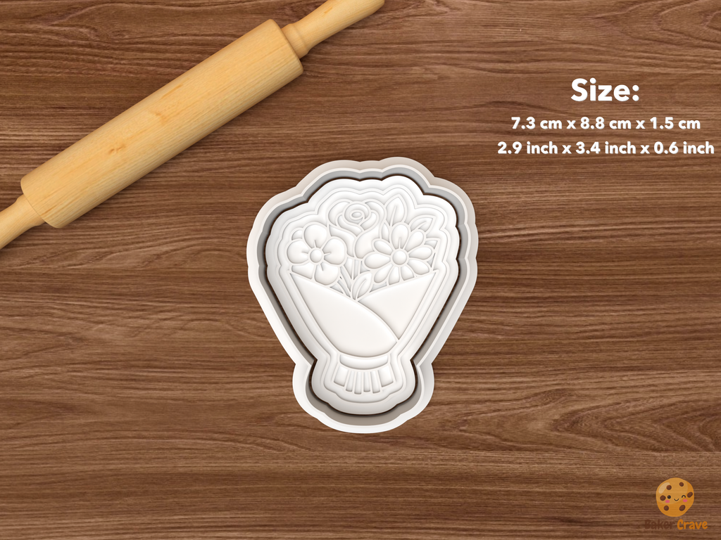 Wedding Flower Bar Cookie Cutter Set STL File