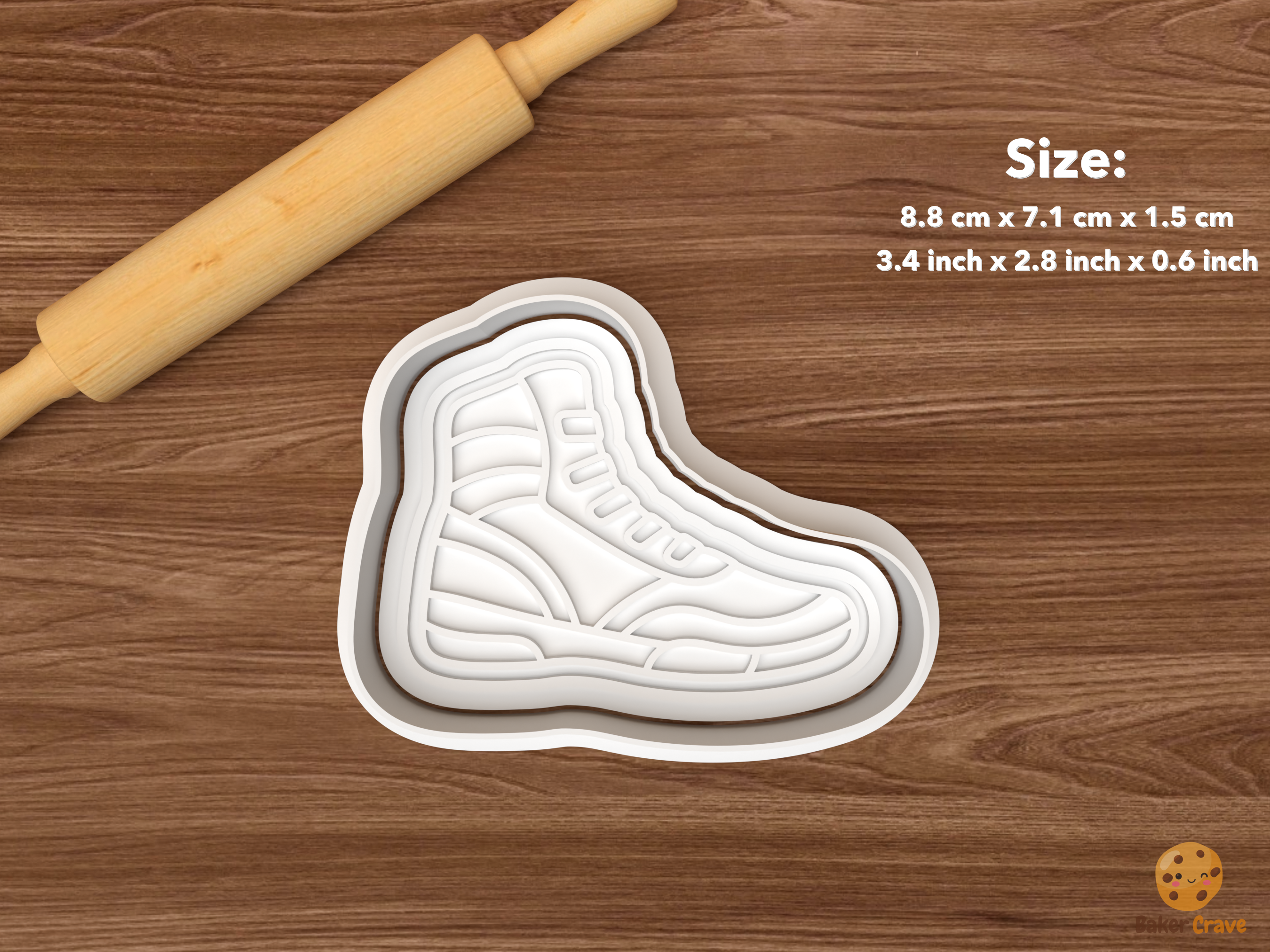 Wrestling Team Cookie Cutter Set STL File - single wrestling shoe