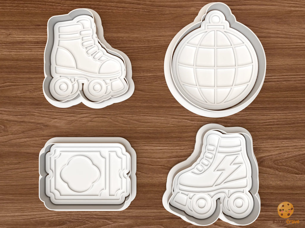 Skate Disco Cookie Cutter Set STL File - 01 set main