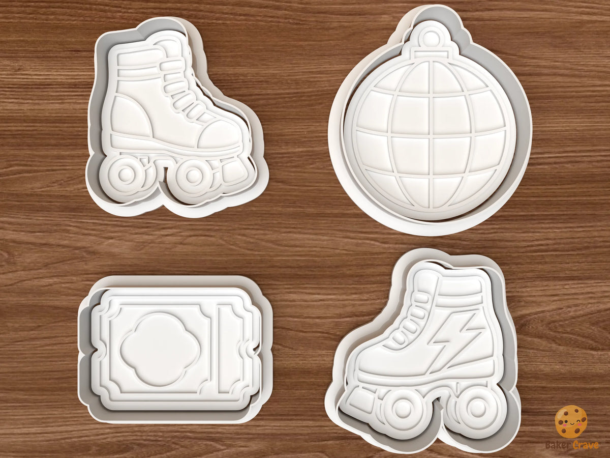 Skate Disco Cookie Cutter Set STL File - 01 set main