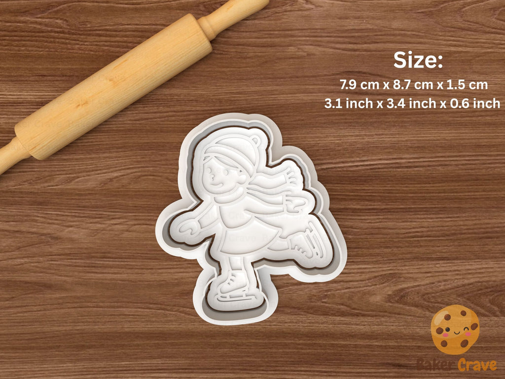 ice skate Cookie Cutter Set STL File - skate2