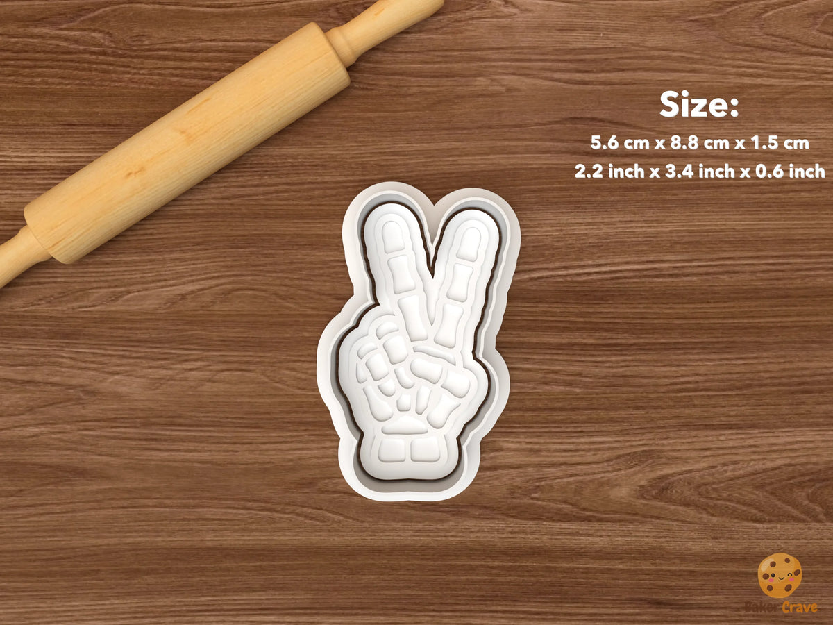 Skeleton Hand Gestures Cookie Cutter Set