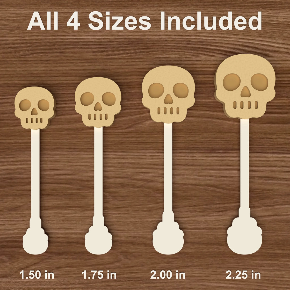 Skull Cake Pop Mold STL File