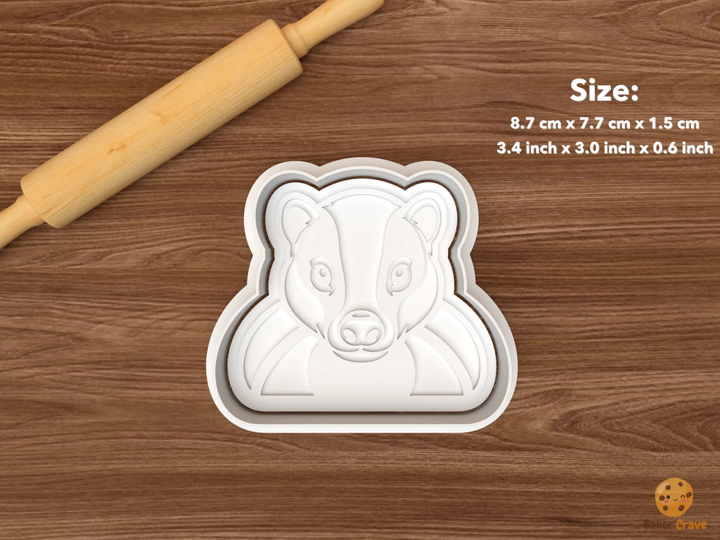Skunk Cookie Cutter Set STL File - single front facing skunk