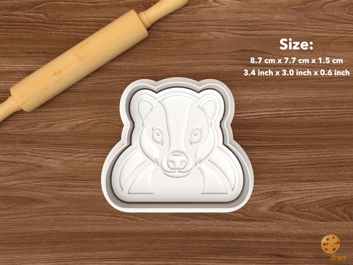 Skunk Cookie Cutter Set STL File - single front facing skunk