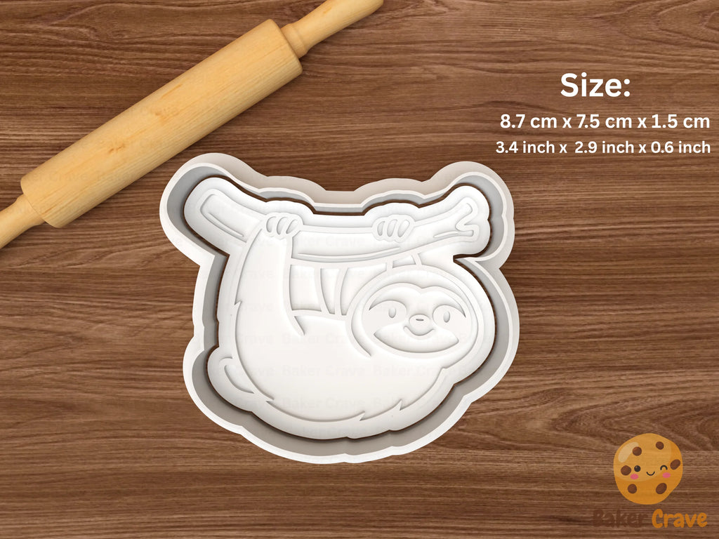 Sloth Cookie Cutter Set STL File - sloth3f