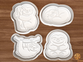 Sloth Cookie Cutter Set STL File - sloth1f